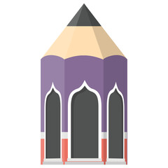 
Isolated vector icon of house sketch
