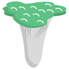 

Mushroom flat icon creative design
