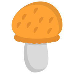 

Mushroom flat icon creative design
