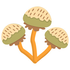 

Mushroom flat icon creative design
