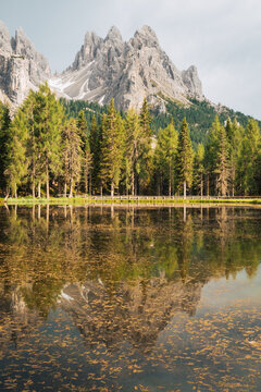 Mountain reflection in the lake © Rami
