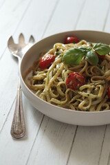 spaghetti au pesto