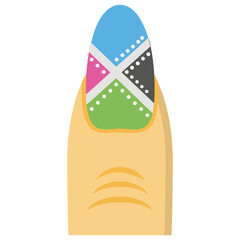 
Creative nail painting icon
