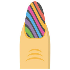 
Creative nail painting icon
