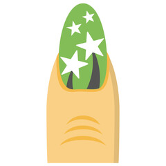 
Creative nail painting icon
