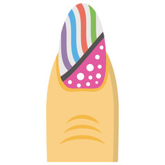 
Creative nail painting icon
