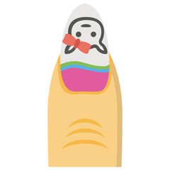 
Creative nail painting icon
