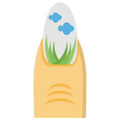 
Creative nail painting icon
