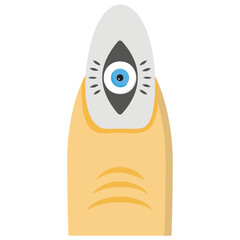 
Creative nail painting icon
