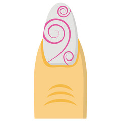 
Creative nail painting icon
