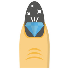 
Creative nail painting icon
