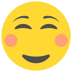 Fototapeta premium Emoticon flat design for expression of feelings 