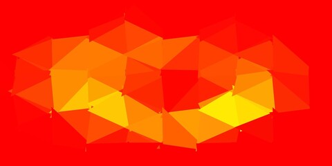 Light orange vector triangle mosaic pattern.