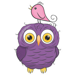 
Isolated icon design of an owl cartoon

