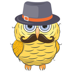 
Isolated icon design of an owl cartoon
