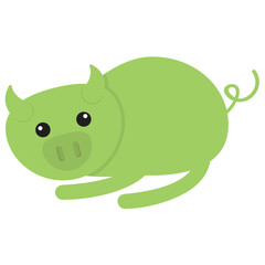 
A funny fat pig icon
