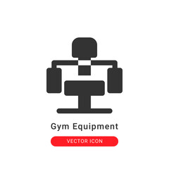fitness equipment icon in glyph style. for your website design and logo. Vector graphics illustration and editable stroke.