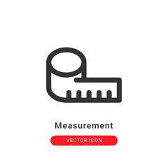measurement icon in outline style. for your website design and logo. Vector graphics illustration and editable stroke.