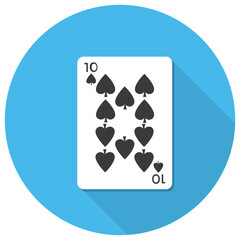 
Seven spades deck card for poker play
