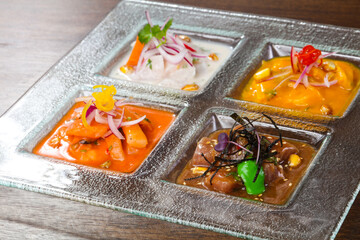 Fish snack mix with salmon