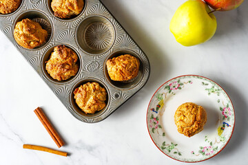 Homemade apple muffins