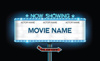 light sign billboard cinema