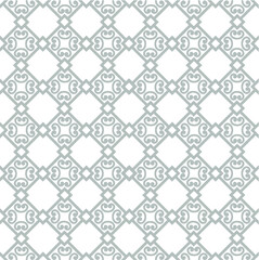 Abstract floral asian ornament. Seamless geometric pattern with swirl line ornament in oriental style.