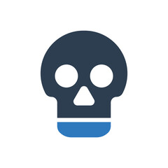 skull icon - human head skeleton icon