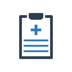 Medical clipboard icon - hospital clipboard icon