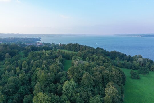 Starnberger See Luftbildaufnahme