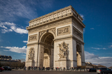 Fototapeta na wymiar Arco del Triunfo, Paris, Francia.