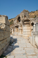 An ancient street of Ephesus. Ephesus, Turkey.