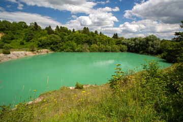 Obraz premium Blauer See in Ehingen an der Donau