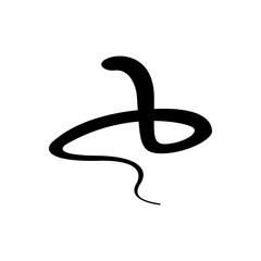 King cobra snake icon vector illustration