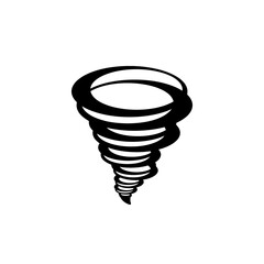 Tornado icon vector illustration. Typhoon symbol.