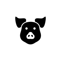 Pig head icon vector illustration