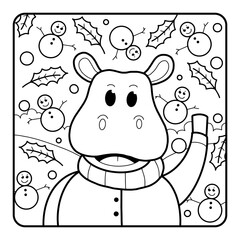 Christmas Coloring Page for Kids