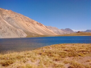 lake and mountains