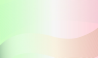 Abstract Gradient Wavy Linear Background. Green and Pink Gradient. Vector Illustration