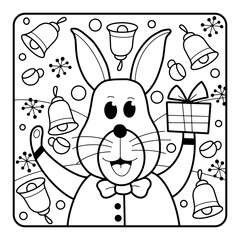 Christmas Coloring Page for Kids