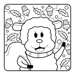 Christmas Coloring Page for Kids