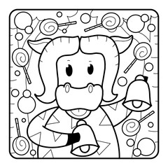 Christmas Coloring Page for Kids