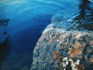 rock in the sea