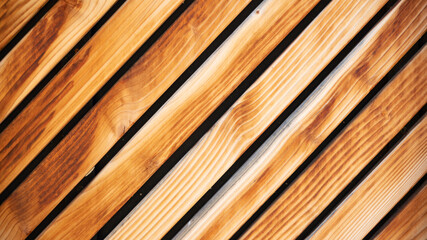 
Close-up of diagonal wooden planks