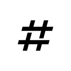 Hash tag icon vector illustration