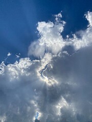 blue sky with clouds