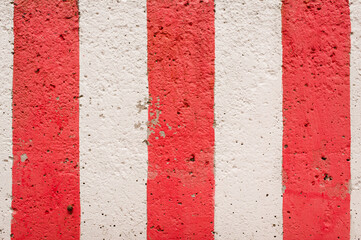 red and white old wall