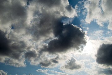 blue sky with clouds