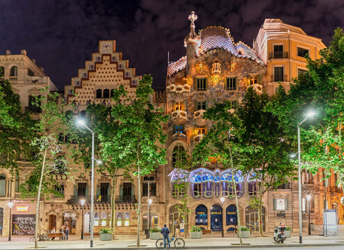 Casa Batlló de Gaudí, Passeig de Gràcia, Barcelona