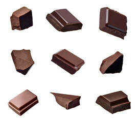 chocolate piece sweet food dessert falling